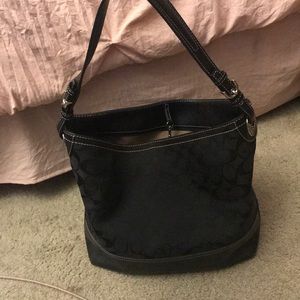 Black Coach tote purse (authentic)